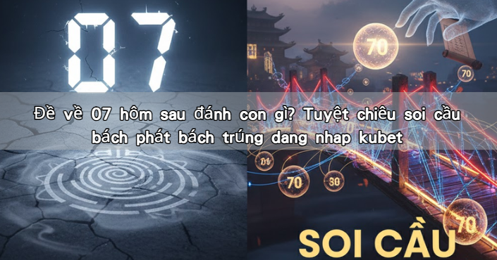 Đề về 07 hôm sau đánh con gì? Tuyệt chiêu soi cầu bách phát bách trúng dang nhap kubet